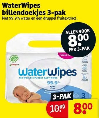 Kruidvat Waterwipes billendoekjes aanbieding