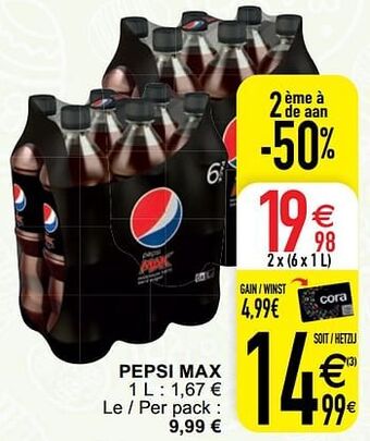 Cora Pepsi max aanbieding