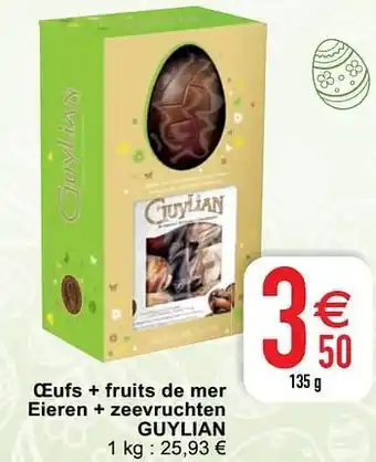 Cora Oeufs + fruits de mer eieren + zeevruchten guylian aanbieding