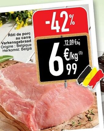 Cora Rôti de porc au carré varkensgebraad aanbieding