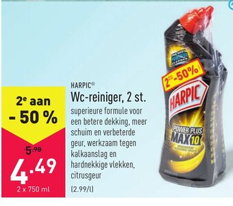 ALDI Harpic Wc-reiniger, 2 st. aanbieding