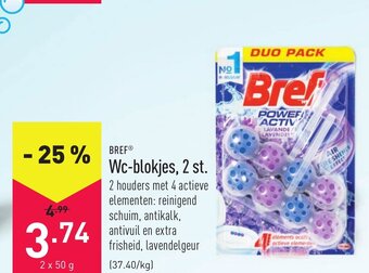 ALDI Bref Wc-blokjes, 2 st. aanbieding