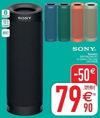 Cora Sony speaker srsxb23bce7 aanbieding