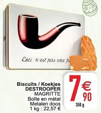 Cora Biscuits - koekjes destrooper magritte aanbieding
