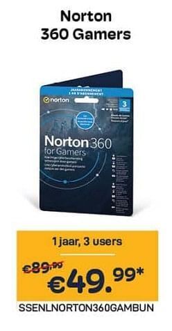 CompuDeals Norton 360 gamers aanbieding