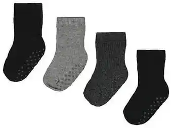 HEMA HEMA Babysokken Rib - 4 Paar Grijs (grijs) aanbieding