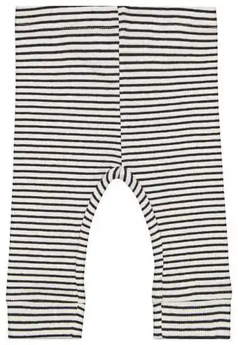 HEMA HEMA Newborn Broek Rib Strepen Gebroken Wit (gebroken wit) aanbieding