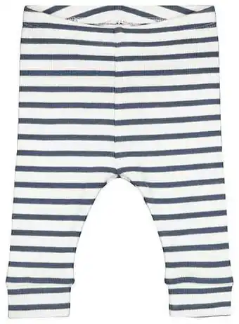 HEMA HEMA Newborn Legging Rib Strepen Blauw (blauw) aanbieding