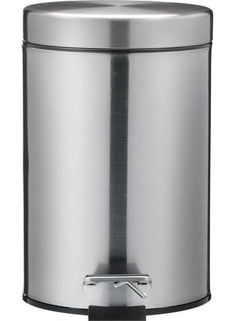 HEMA HEMA Pedaalemmer 3L Rvs (grijs) aanbieding