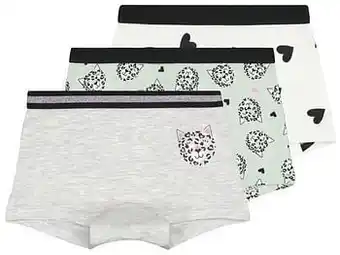 HEMA HEMA Kinderboxers Katoen/stretch - 3 Stuks Lichtgroen (lichtgroen) aanbieding
