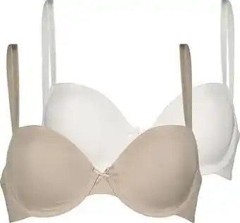 HEMA HEMA Voorgevormde Bh Met Beugel - 2 Stuks Beige (beige) aanbieding