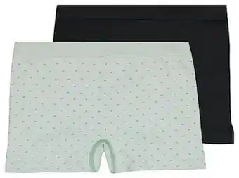HEMA HEMA Kinderboxers Naadloos Stippen - 2 Stuks Zwart (zwart) aanbieding