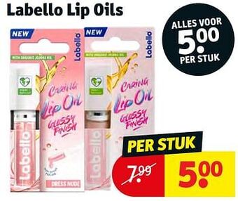 Kruidvat Labello lip oils aanbieding
