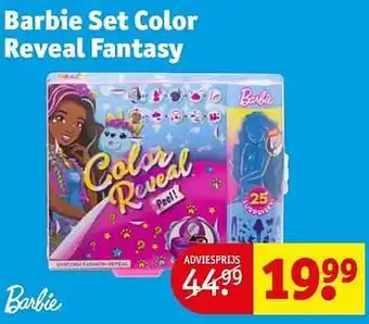 Barbie set color reveal fantasy