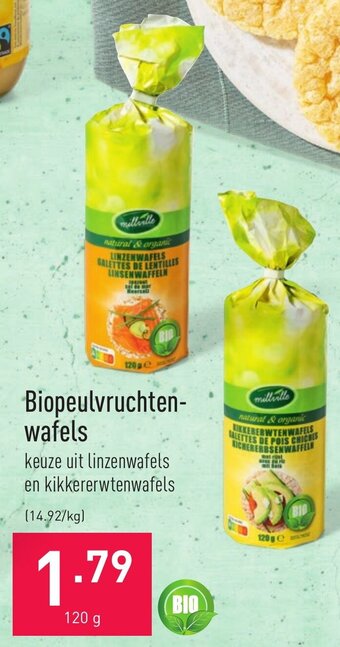 ALDI Biopeulvruchten wafels aanbieding
