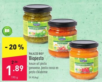 ALDI Palazzo Bio Biopesto aanbieding