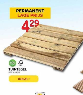 Brico Tuintegel aanbieding