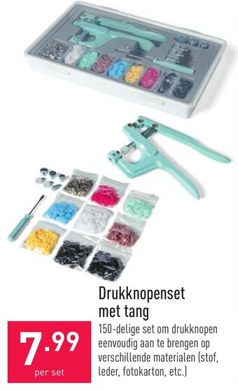 Drukknopenset met tang