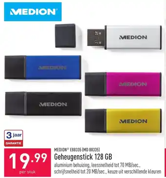 ALDI Medion Geheugenstick 128 GB aanbieding