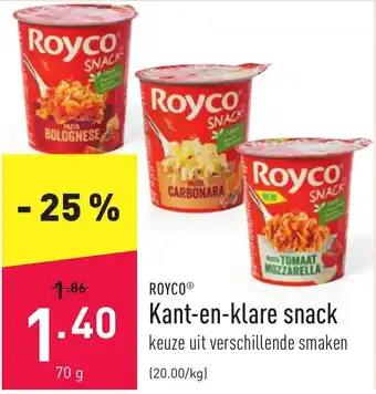 ALDI Royco Kant-en-klare snack aanbieding