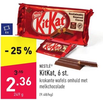 ALDI Nestle Kitkat, 6 st. aanbieding