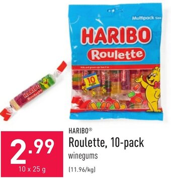 ALDI Haribo Roulette, 10-pack aanbieding