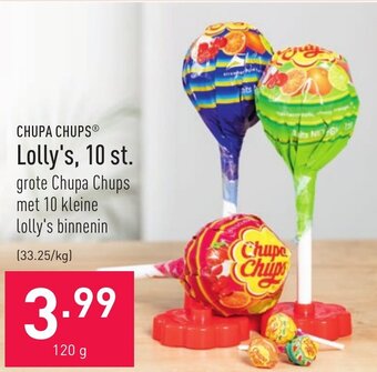 ALDI Chupa Chups Lolly's, 10 st. aanbieding