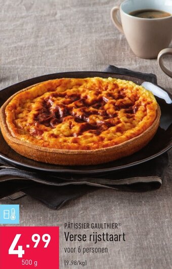 ALDI Patissier Gaulthier Verse rijsttaart aanbieding