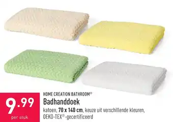 ALDI Home Creation Bathroom Badhanddoek aanbieding