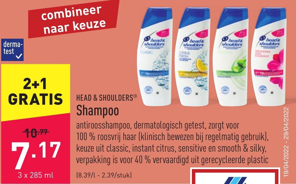 Head & Shoulders Shampoo promotie bij ALDI