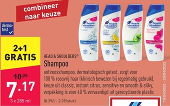ALDI Head & Shoulders Shampoo aanbieding