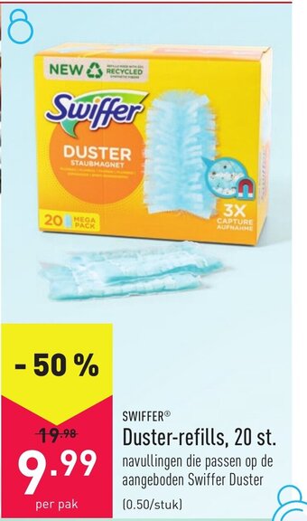 ALDI Swiffer Duster-refills, 20 st. aanbieding
