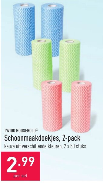 Twido Household Schoonmaakdoekjes, 2-pack