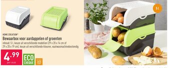 ALDI Home Creation Bewaarbox voor aardappelen of groenten aanbieding