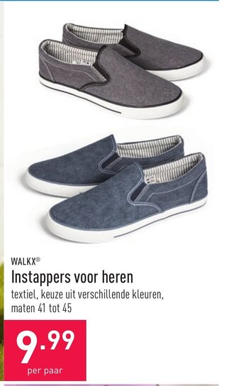 ALDI Walkx Instappers voor heren aanbieding