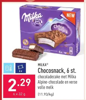 ALDI Milka Chocosnack, 6 st. aanbieding
