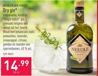 ALDI Needle Black Forest Dry gin aanbieding