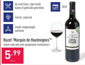 ALDI Buzet 'Marquis de Hautevignes' aanbieding