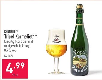 ALDI Karmeliet Tripel Karmeliet aanbieding