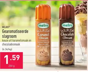 ALDI Melro Gearomatiseerde slagroom aanbieding
