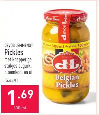 ALDI Devos Lemmens Pickles aanbieding