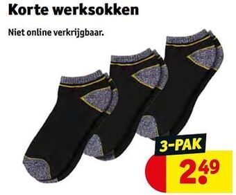 Kruidvat Korte werksokken aanbieding