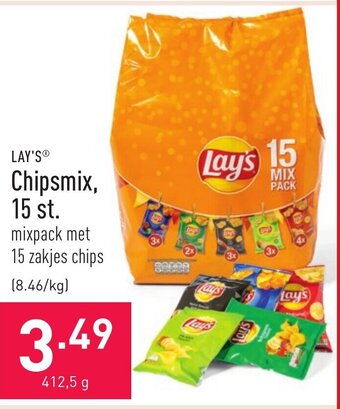 ALDI Lay's Chipsmix, 15 st. aanbieding