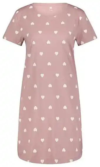 HEMA HEMA Dames Nachthemd Flair Katoen Roze (roze) aanbieding