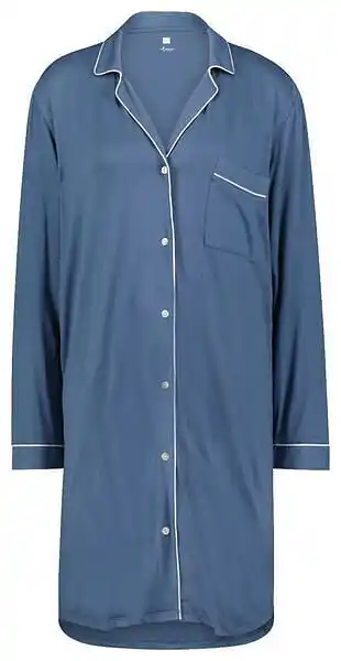 HEMA HEMA Dames Nachthemd Viscose Blauw (blauw) aanbieding