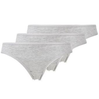 HEMA HEMA 3-pak Damesslip Grijsmelange (grijsmelange) aanbieding