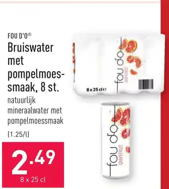 Fou D'O Bruiswater met pompelmoes smaak, 8 st.
