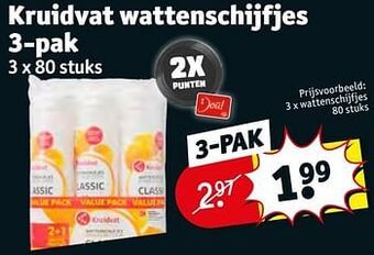 Kruidvat Wattenschijfjes aanbieding