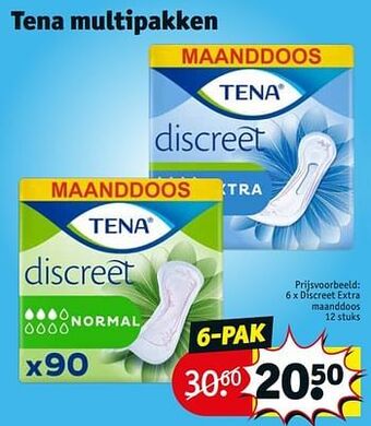 Kruidvat Discreet extra maanddoos aanbieding