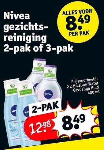 Kruidvat Micellair water gevoelige huid aanbieding